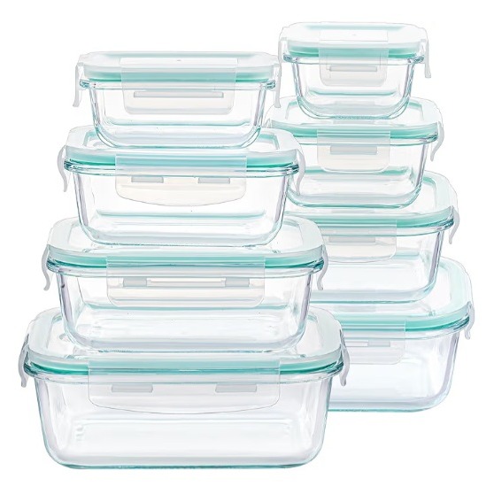 Amazon.com: Vtopmart 8 Pack Glass Food Storage Containers with Airtight Lids, Glass Meal Prep Containers, Lunch Office Meal for Microwave, Oven, Freezer and Dishwasher, BPA Free: Home & Kitchen thumbnail