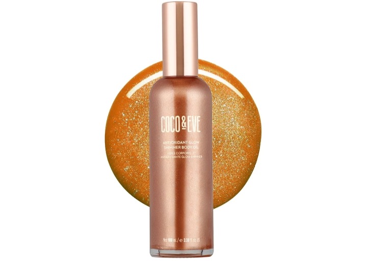 Coco & Eve Antioxidant Glow Shimmer Body Oil - Lightweight Skin Illuminator with Pearlescent Minerals, Natural Glitter, Antioxidants for Shimmering, Moisturizing and Healthy Glow (3.38 Fl Oz)  600+ bought&nbsp;in past month thumbnail
