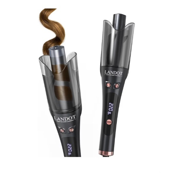 LANDOT Automatic Rotating Curling Iron 1-Inch - Versatile Styling for Salon Waves, Curls & Spirals | 8 Temp Settings & Anti-Scald Design for All Hair Types | Perfect for Daily Use & Beginners  100+ bought&nbsp;in past month thumbnail