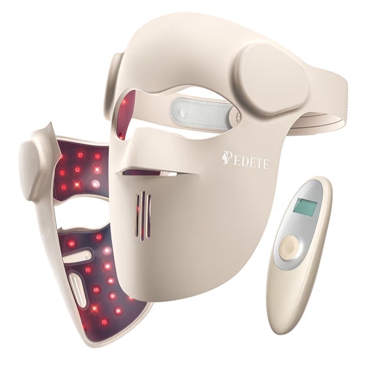 Amazon.com : Red Light Therapy for Face, 9 Modes Wireless Led Face Mask Light Therapy, 850nm Infrared & Red Light Masks, 2500mAh Rechargeable, 3D Facial Fit, Led Light Therapy Skin Care At Home (480 Beads) : Health & Household thumbnail