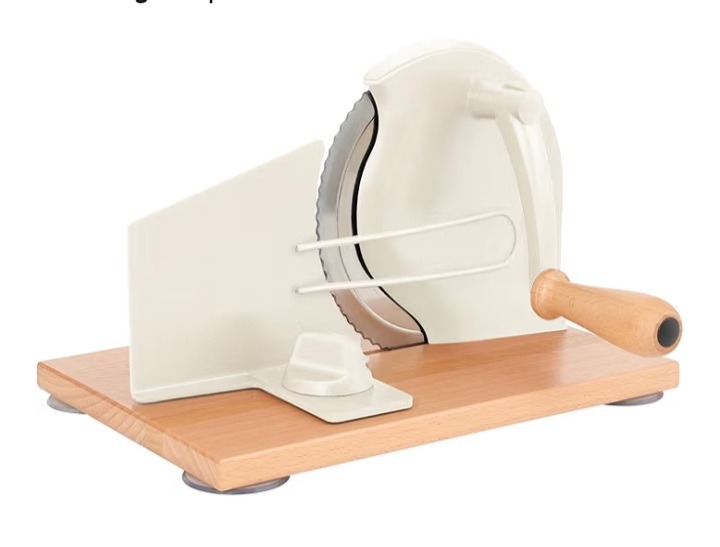 Manual Bread Slicer with Hand Crank- Adjustable Thickness Bread Cutter for Even Slices, Perfect for Homemade Sourdough, Sandwich, and More, Cream Overall Pick 700+ bought in past month thumbnail