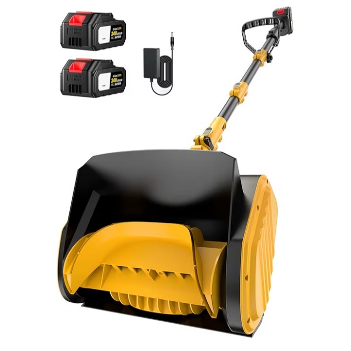 Amazon.com : Krmspe Electric Snow Shovel, 21000RPM Cordless Snow Blower, 13" Snow Blower with 2 Powered 24V Batteries, Lightweight for Easy Snow Removal on Steps,Patio,Driveway,Home,Yellow : Patio, Lawn & Garden thumbnail