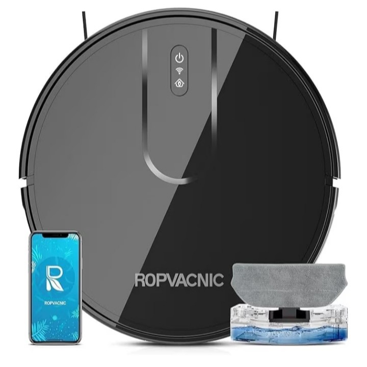 ROPVACNIC Robot Vacuum Cleaner Robot Vacuum and Mop Combo with 5200Pa Suction, Personalized Cleaning Adjustments, Self-Charging Robotic Vacuum Cleaner, Advanced Obstacle Avoidance #1 New Releasein Robotic Vacuums 5K+ bought in past month thumbnail