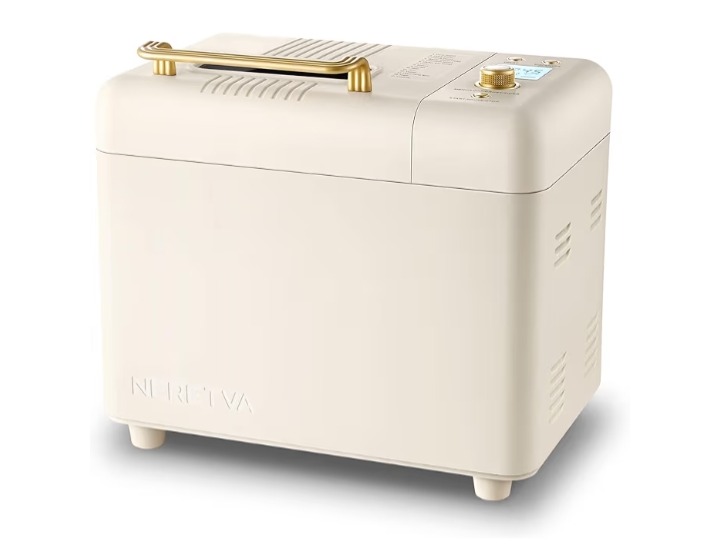 Neretva Bread Machine, 2.2LB 15-in-1 Bread Maker, Dual Heater Breadmaker Machine with Auto Nut Dispenser & Nonstick Ceramic Pan, Bread Maker Machine for Gluten Free, Dough Maker, Sourdough, Yogurt  600+ bought&nbsp;in past month thumbnail