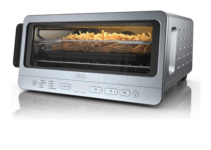 Amazon.com: Ninja Air Fryer Toaster Oven Combo | 8-in-1 Functionality | Flip Up & Away for Storage Space | Air Fry Basket, Sheet Pan, Wire Rack & Removable Crumb Tray |1800 Watt | Stainless Steel | SP151 : Home & Kitchen thumbnail