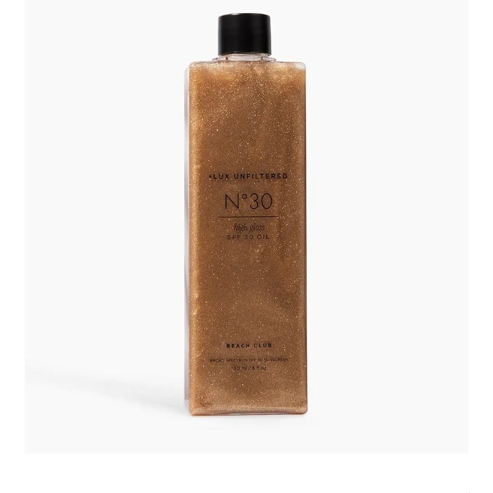 Lux Unfiltered N°30 High Gloss Tanning Oil with SPF 30 - Hydrating & Nourishing Shimmer Body Oil, Instant Bronze Shimmer Sunscreen - Oxybenzone Free - Broad Spectrum Sunscreen SPF 30  900+ bought&nbsp;in past month thumbnail