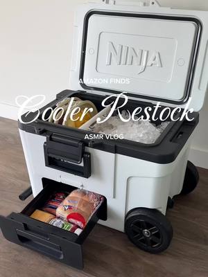 Weekly cooler restock- love the dry cooling drawer for food ☺️🧊 #restock #restockingasmr #restockingvideo #cooler #packm