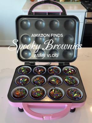 Spooky Brownies In My Cupcake Machine 🎃🍩 #sluttybrowniescheck #halloween2024 #asmrkitchen #kitchenasmr #homeasmr #asmrba