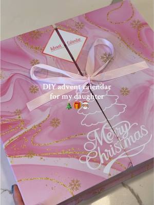 DIY fill your own advent calendar for my daughter 🎄🎀🎁 #adventcalendaropening #stockingstuffers #christmas2025 #christmas