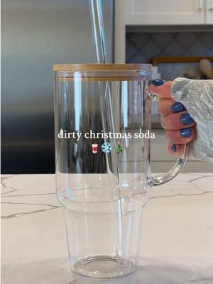 Making dirty Christmas soda - still can’t believe I got my hands on the holiday creamy vanilla Coke Zero🥤❄️🎄#christmasdr