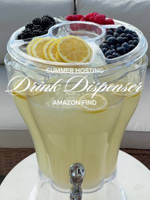 Refilling the best drink dispenser for hosting this summer! 🍋🫐🍓 #drinkdispenser #hostingideas #weddingideas #weddingbar 