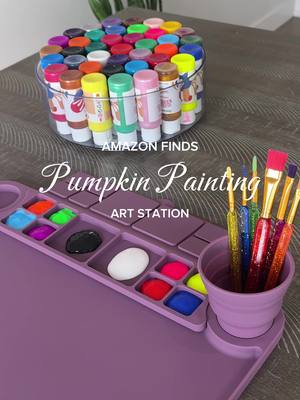 Painting Pumpkins Kids Art Station Restock 🎨🎃 #pumpkinpainting #pumpkinpaintingideas #kidsartideas #kidsartstation #amaz