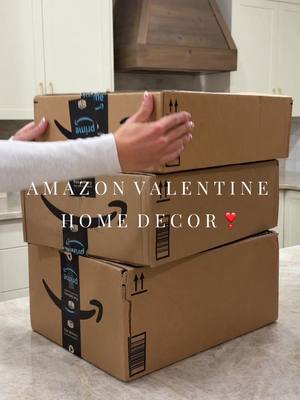Amazon Valentine’s Day home decor haul & unboxing 💕 #amazonhomedecor #valentineshomedecor #valentinesdayfinds #amazonbes