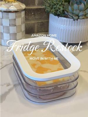 Move in with me as I restock & organize my new fridge! 🏡🍒🍋 #restockasmr #restockingvideo #moveinwithme #newhome #amazonh
