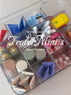 Travel Mini Restock - small toiletries are essential while traveling ✈️💄🪥 #travelessentials #travelessentialsfromamazon 