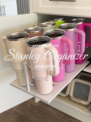 POV; you find the most genius way to store your Stanley tumbler cups 😍🌸🥤#stanleycuprestock #stanleycupaccessories #kitch