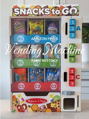 Restocking my kids vending machine with their favorite snacks ❤️🩵💚 #restockingasmr #kidstoys #smartkidstoy #montessoriac