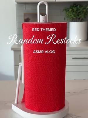 Red ♥️ themed random home restocks 🎈🌹💋 #restockingvideo #asmrrestock #restockingasmr #valentines2024 #asmrvlog #homeasmr