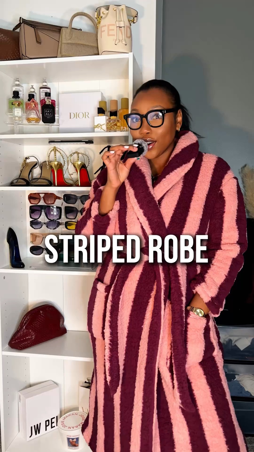 Shop The Viral Stripe Robe  thumbnail
