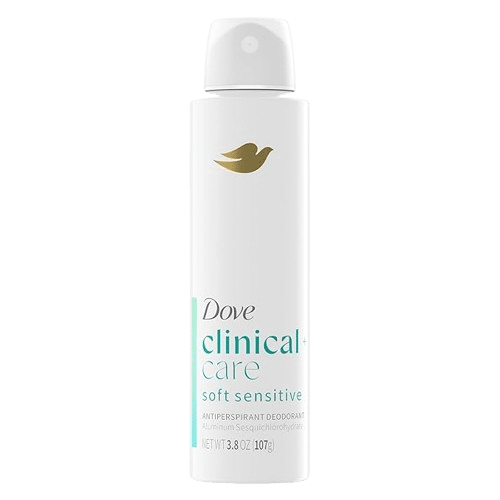 Shop Dove Clinical Soft Sensitive Antiperspirant Dry Spray - 3.8 oz thumbnail