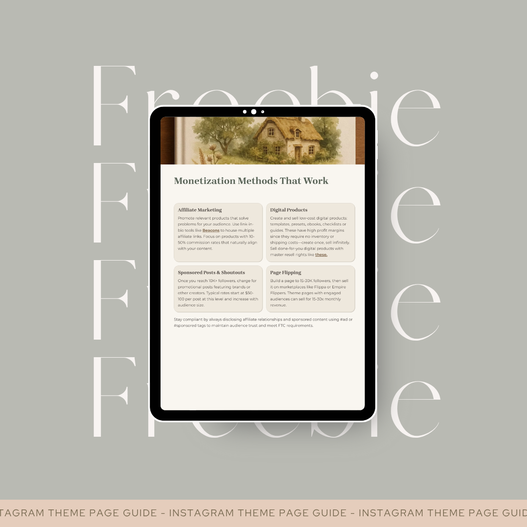 Freebie - IG theme page guide thumbnail