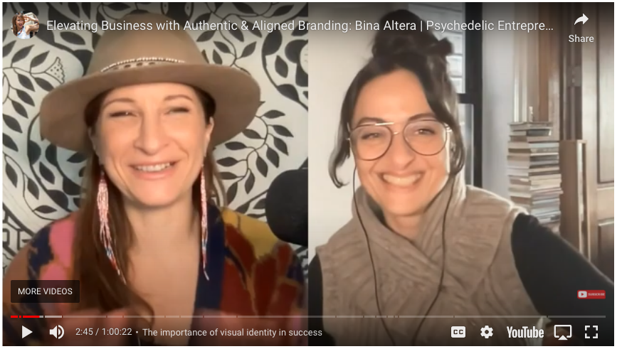 Listen to the interview: Bina Altera: Elevating Business with Authentic & Aligned Branding, Episode 136, The Psychedelic Entrepreneur Podcast with Beth Weinstein thumbnail