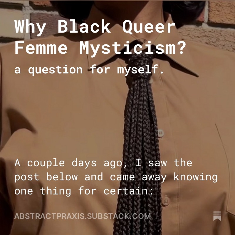 Why Black Queer Femme Mysticism? thumbnail