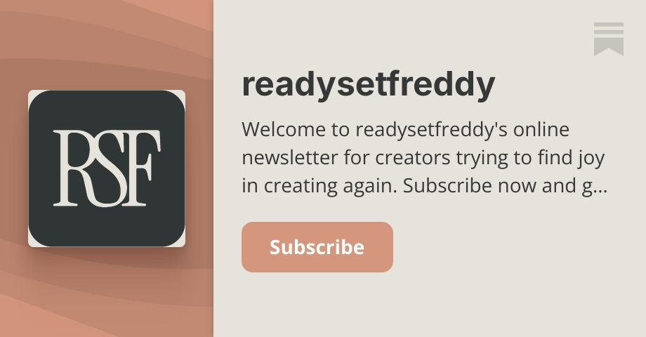 Subscribe to my newsletter, get your FREE Creative toolkit. thumbnail