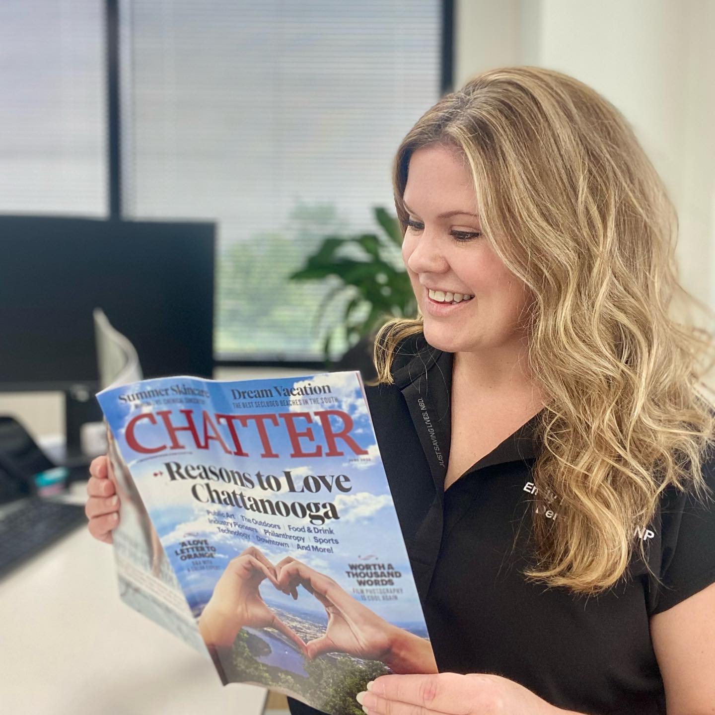 Check out our sunscreen tips in the June edition of @chatterchattanooga ☀️🫶🏻
.
@chattanooga #chattanooga #dermatology #s