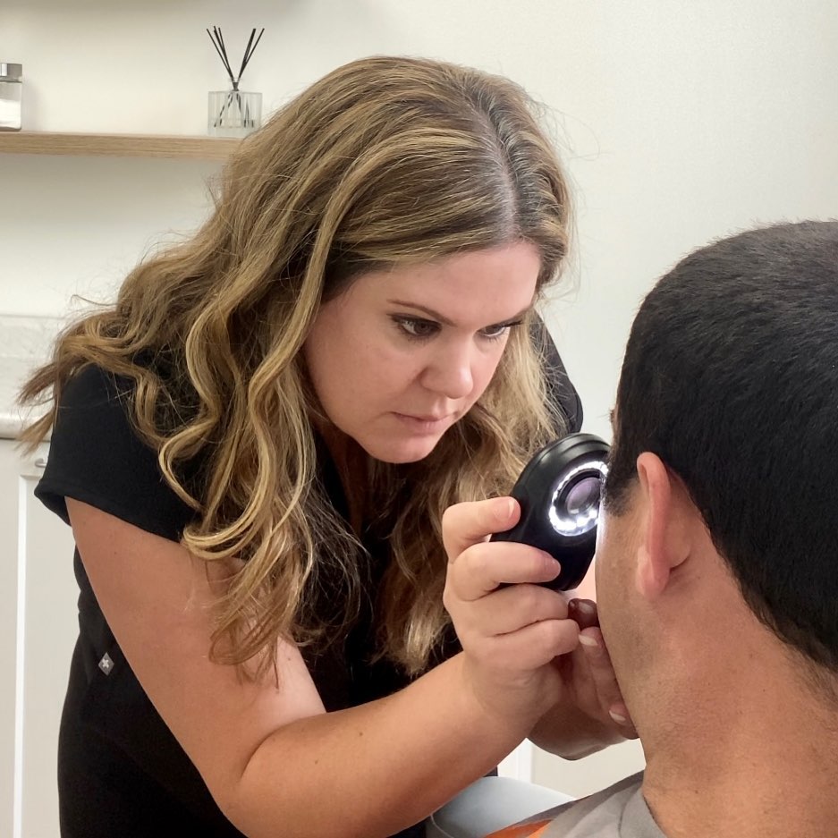 Dermoscopy allows for a higher level of accuracy in diagnosing skin cancer. A dermatoscope is a small, handheld device t