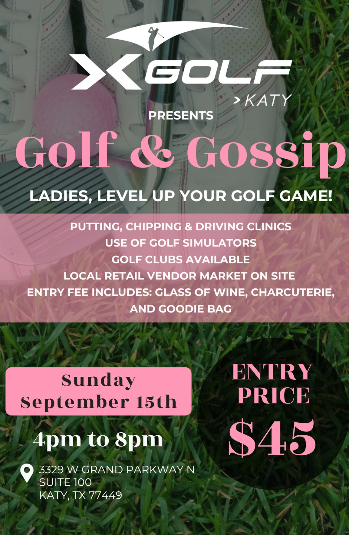 Golf & Gossip Entry Ticket - X-Golf Katy thumbnail