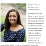 📰 Featured In The Online Magazine "OrlandoVoyager" - Rising Star: Meet Cameryn Hodges | September 2022 thumbnail