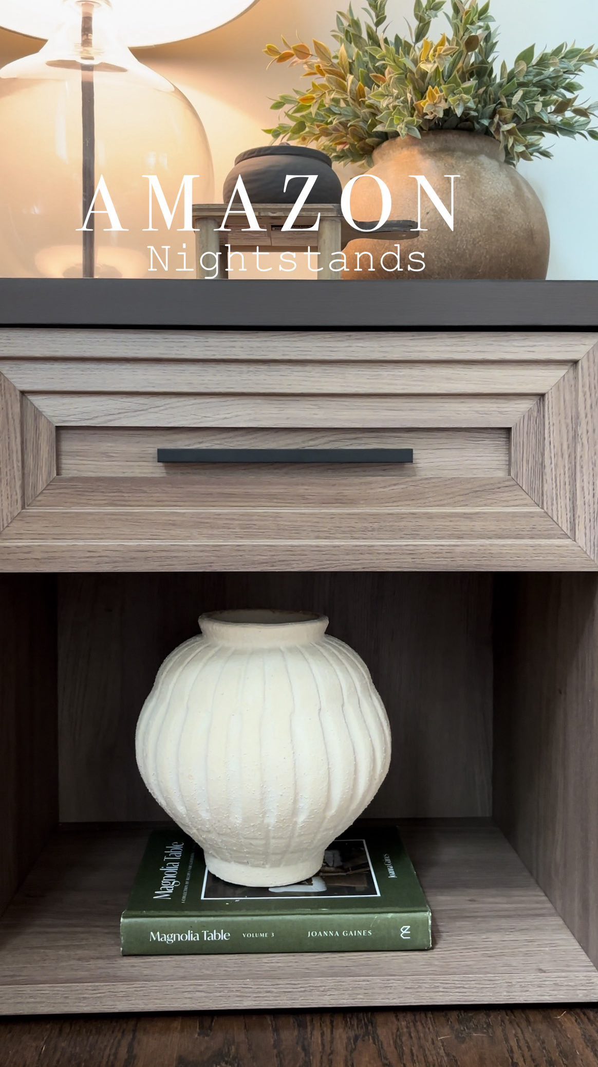 Style with me… 
My new Nightstands/Side Tables. ✨
They are so versatile as you can use and style them as a nightstand in