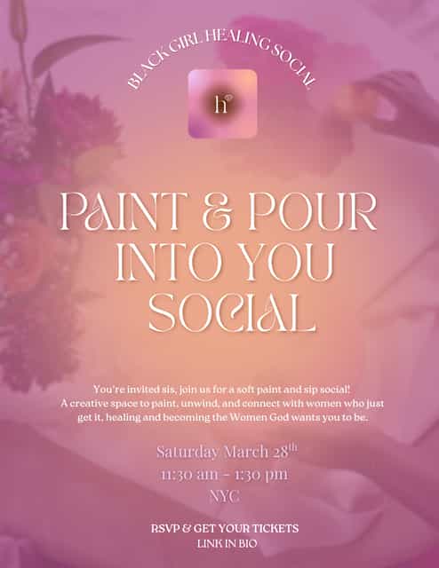 Paint & Pour Into You Social | BLACK GIRL HEALING SOCIAL thumbnail