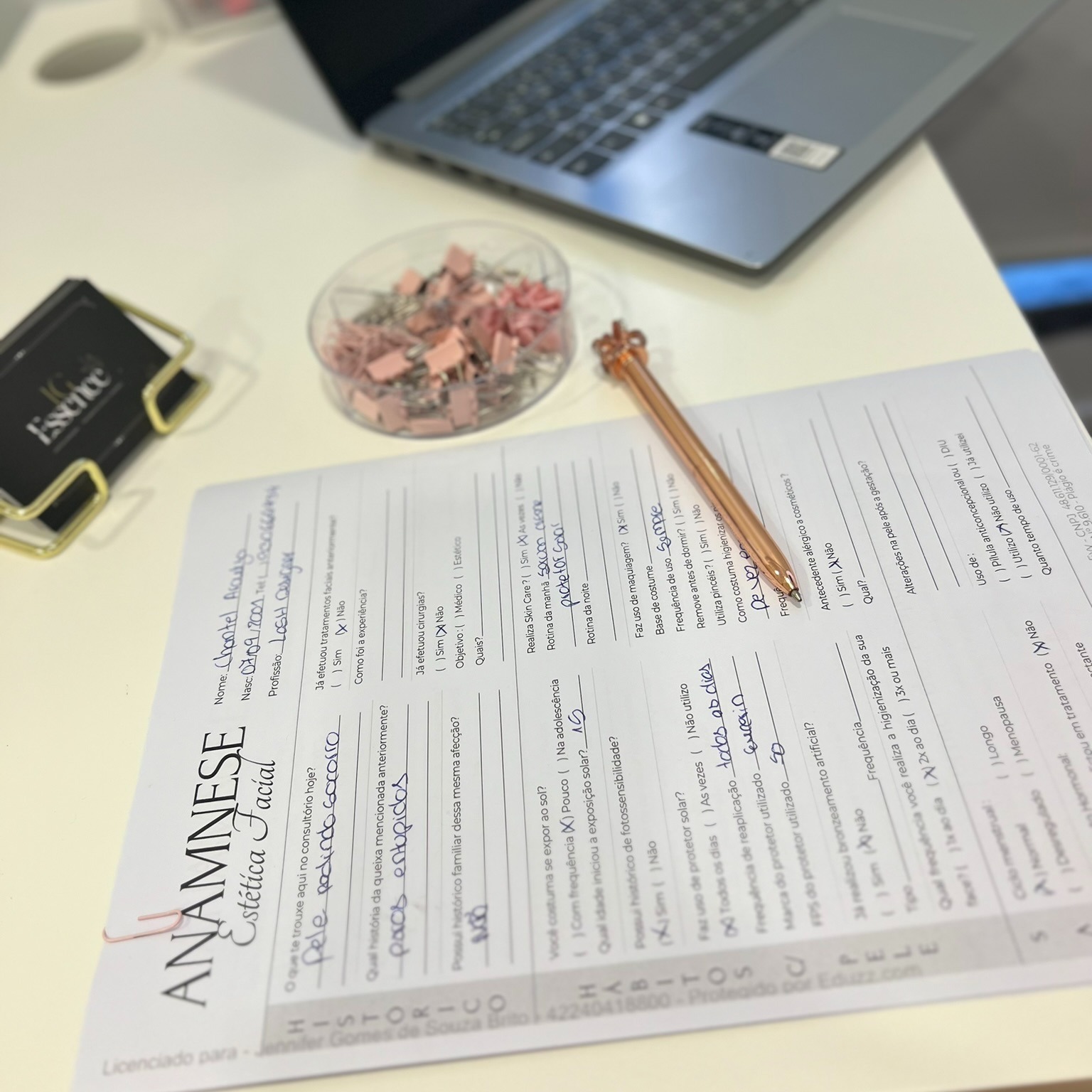 Questionário pré consulta estética  thumbnail