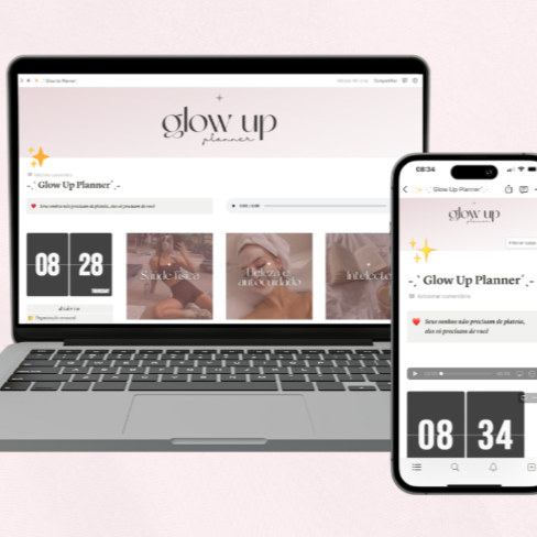 Glow Up Planner - Organize seus dias com facilidade e estilo thumbnail