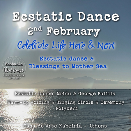 2 Feb. Athens - ECSTATIC DANCE with Mridu & George P ✨ Warm-up & Singing circle & Ceremony Polyxeni thumbnail