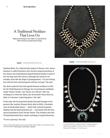 NYT | A Traditional Necklace That Lives On thumbnail