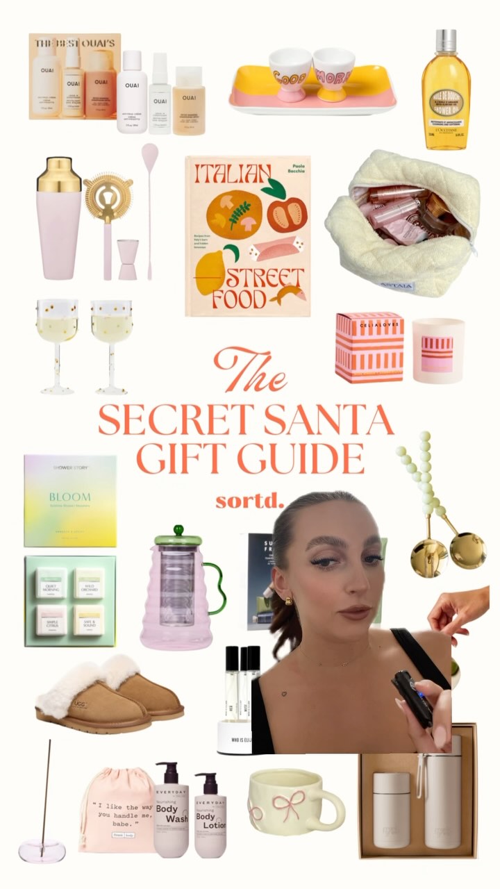 Explore all of our gift guides on the Sortd app now 🩷 

#giftguide #secretsanta #giftsforher #giftsunder100 #christmas #