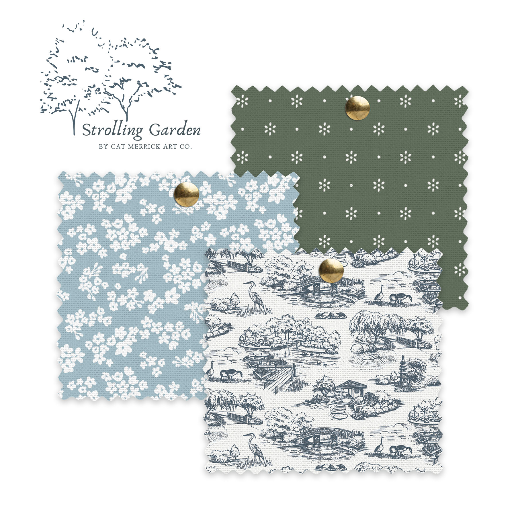 Spoonflower Strolling Garden Collection thumbnail