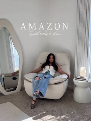 My new favorite corner🧸☁️💗| Link in my bio Amazon Storefront🔗 The Swivel Rocker Recliner offers 360° comfort with a smoo