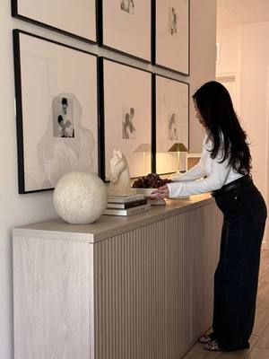 Entryway glow-up✨— Links in my bio Amazon Storefront & LTK🔗  This console table and the decor changed the entire space, 