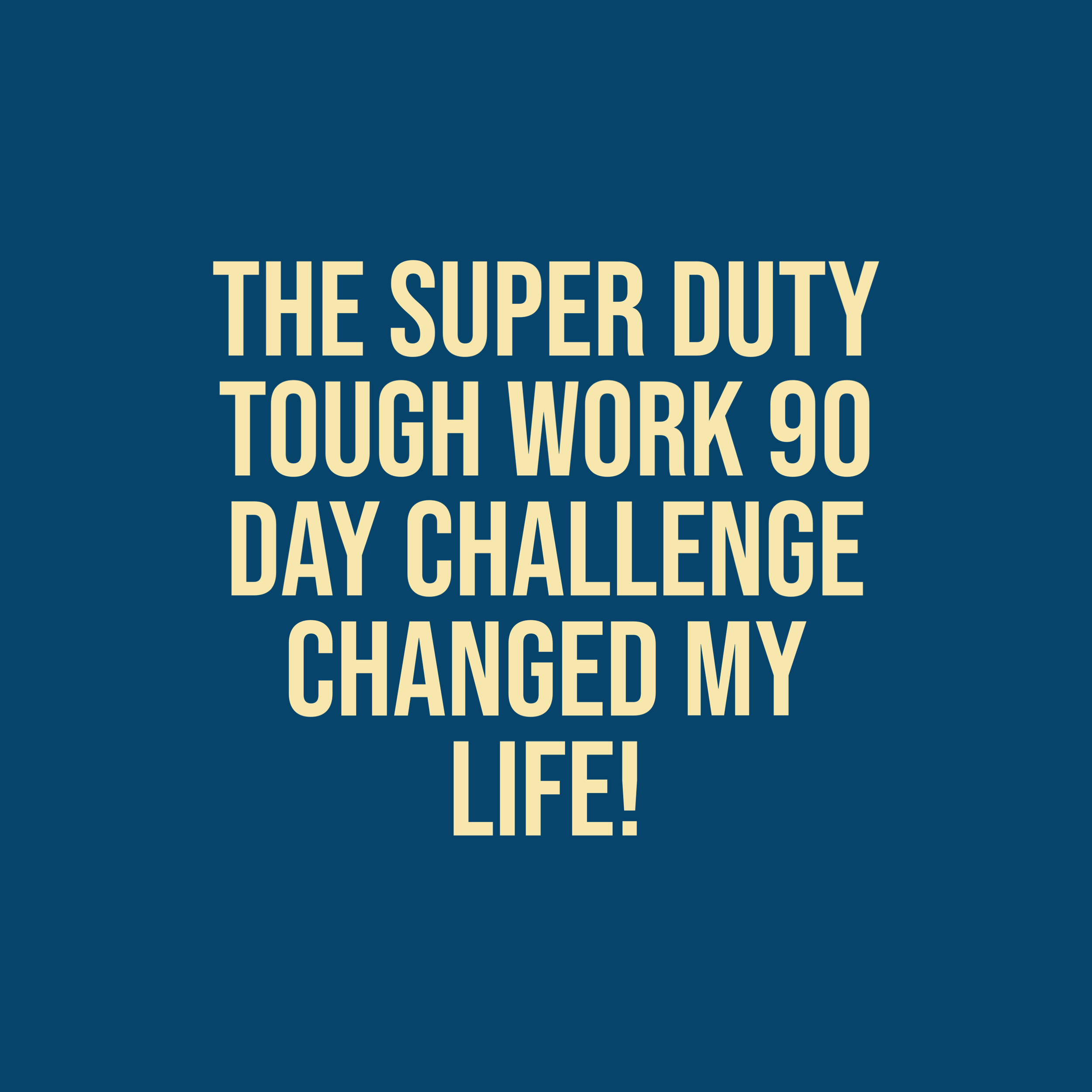 Super Duty 90 Day Challenge,  Changed My Life! thumbnail