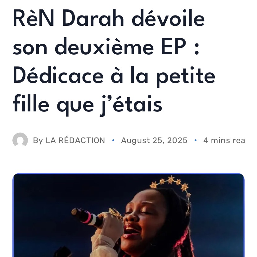 RèN Darah dévoile son deuxième EP : Dédicace à la petite fille que j’étais - Chokarella thumbnail