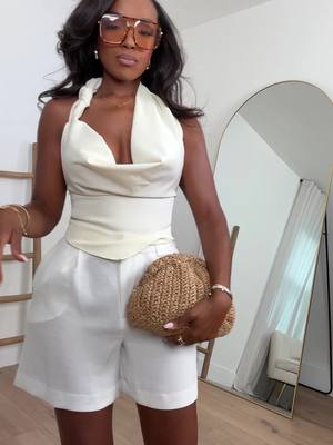 All white for the summer  Want to shop my looks? Tap my profile pic 👉🏽 bio 🔗 👉🏽 tap “SHOP OUTFITS ON LTK”! (LTK is a sho