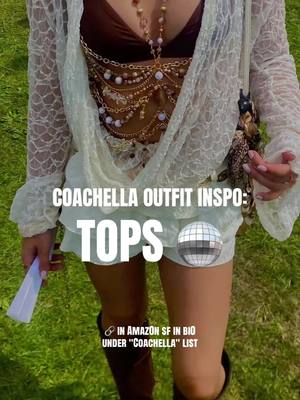 Coachella outfit inspo: TOPS! (Studded , lace , & fringe!!) all items 🔗 in Amaz0n sf in bi0 under "Coachella" list #coac