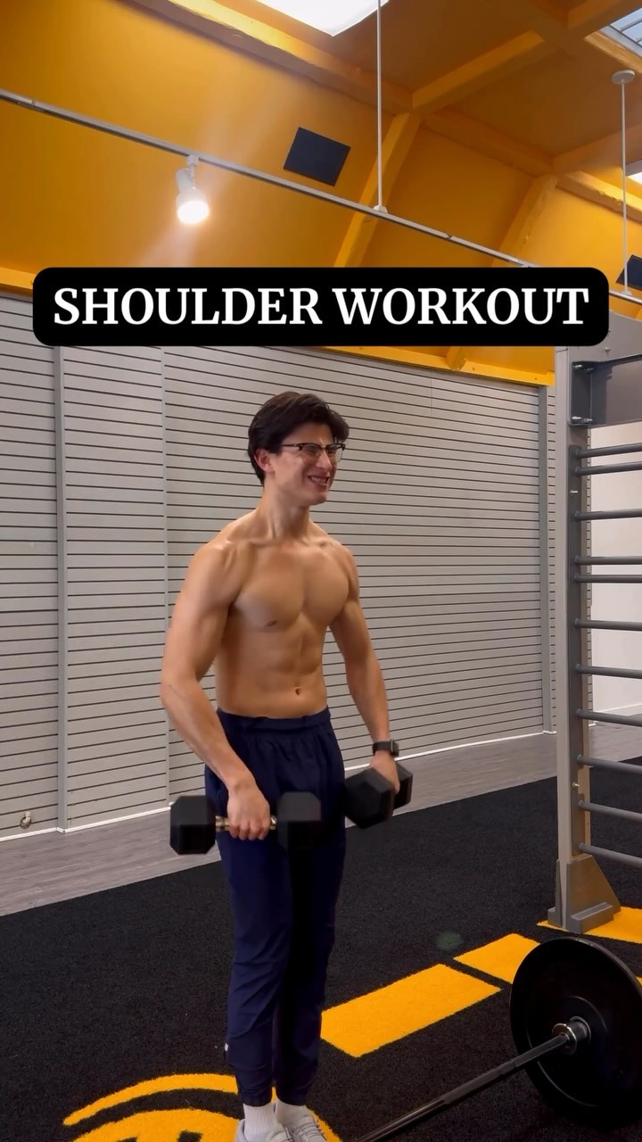 Shoulder workout! 💪
Featuring Upright Rows, Lateral Raises, Barbell Shoulder Press, and Front Raises.
Benefits:

💪Uprigh