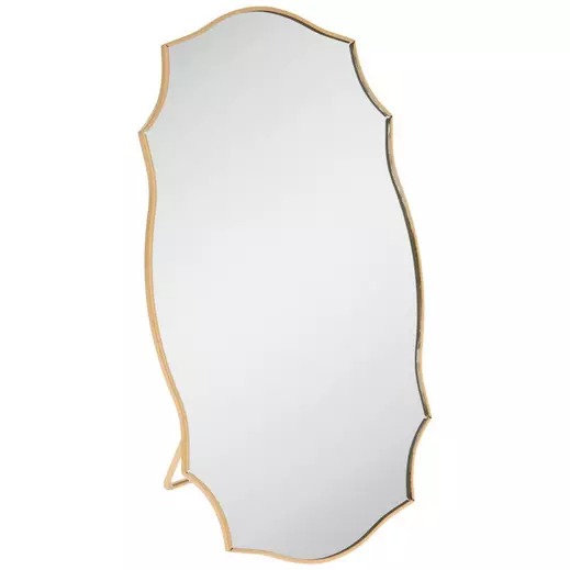 Gold Quatrefoil Metal Mirror thumbnail