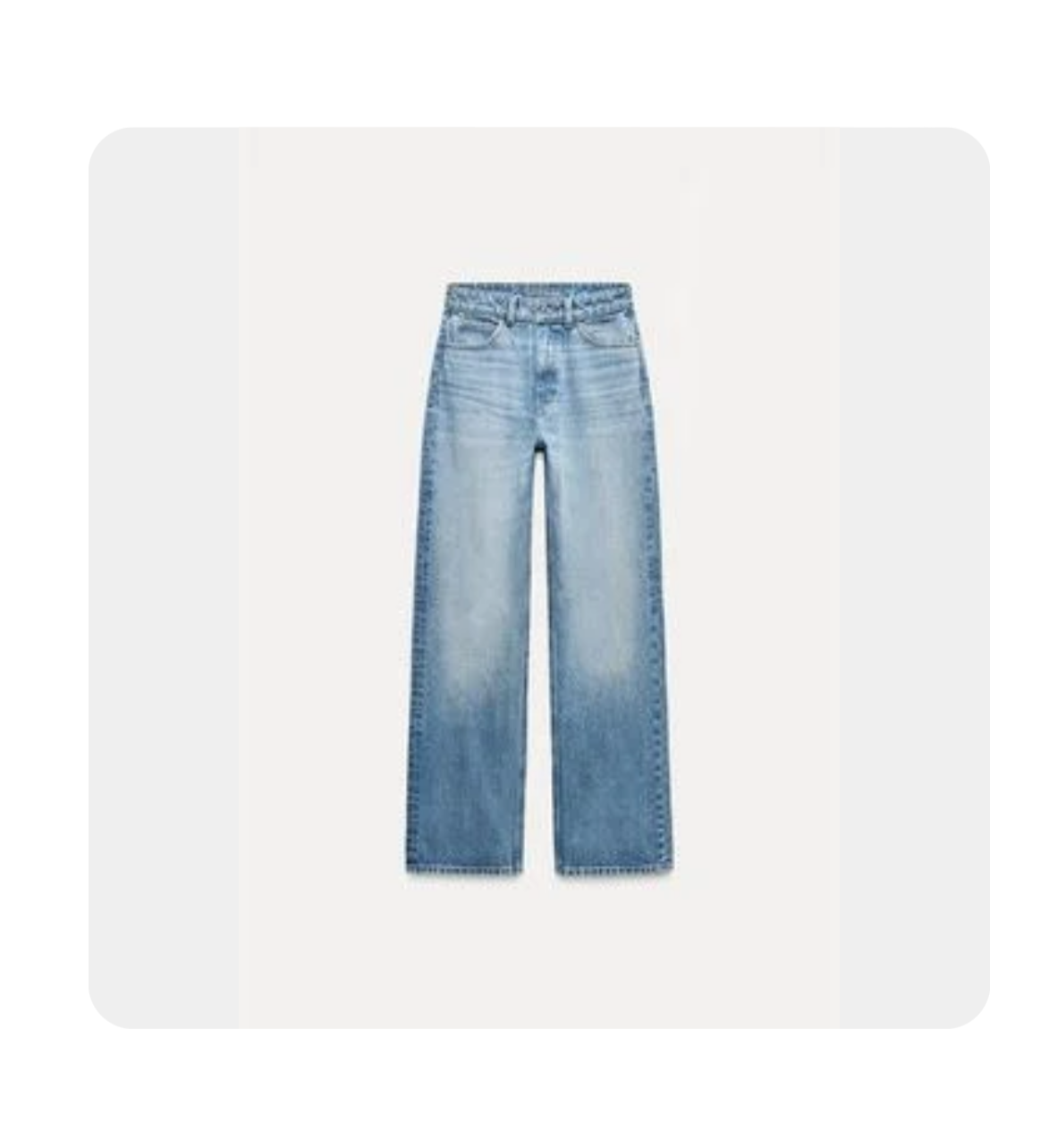 Blue straight leg jeans thumbnail