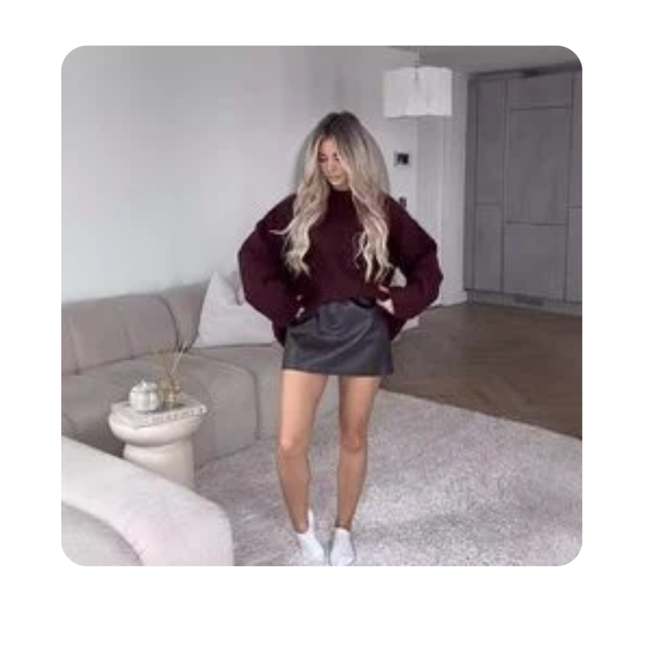 Burgundy jumper thumbnail